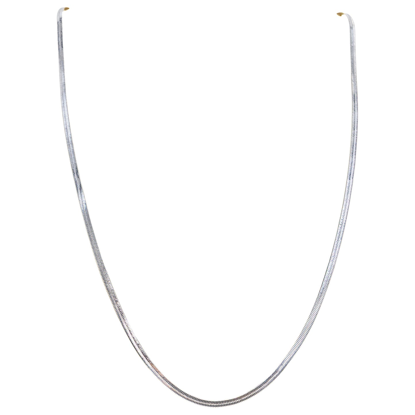 Valorance Flat Snake Silver Necklace