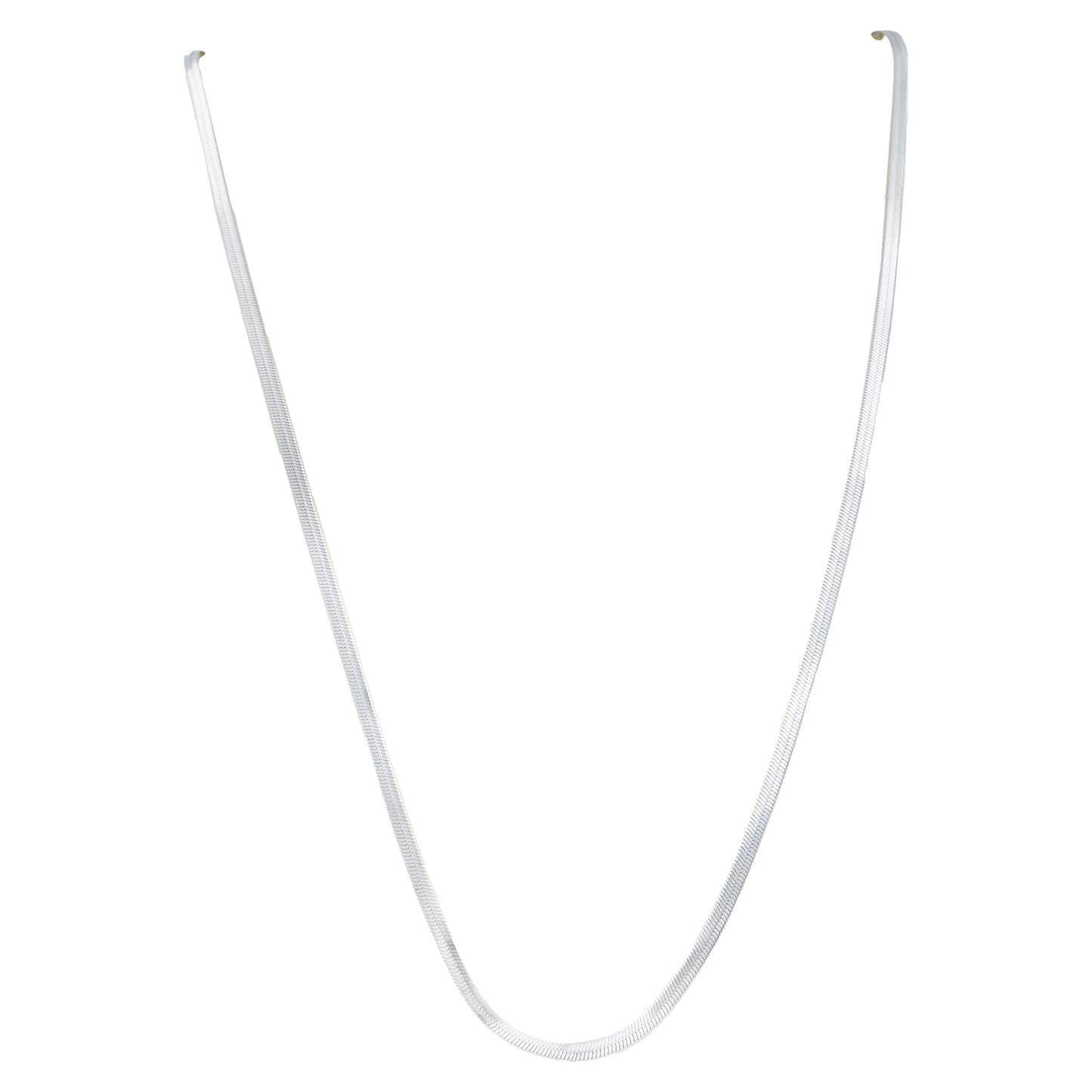 Valorance Flat Snake Silver Necklace