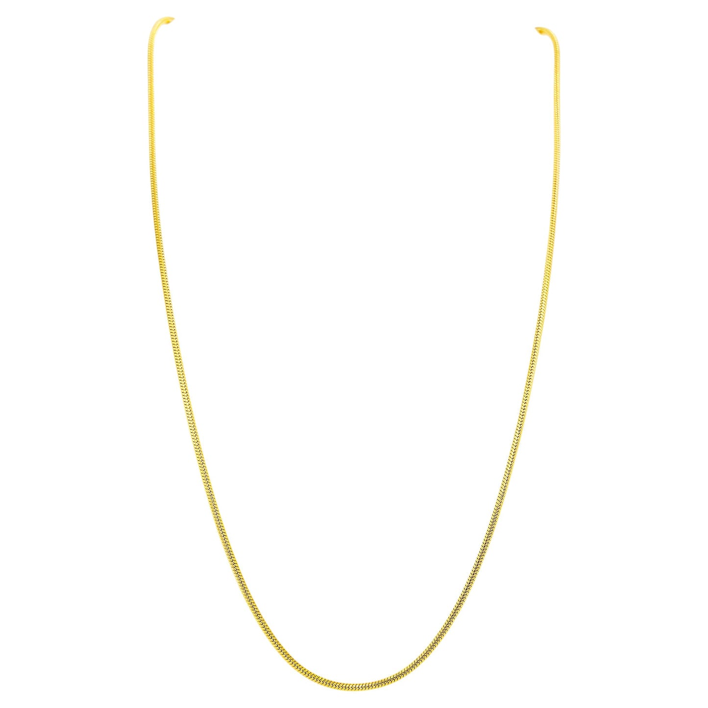 Titan Snake Round Golden Necklace
