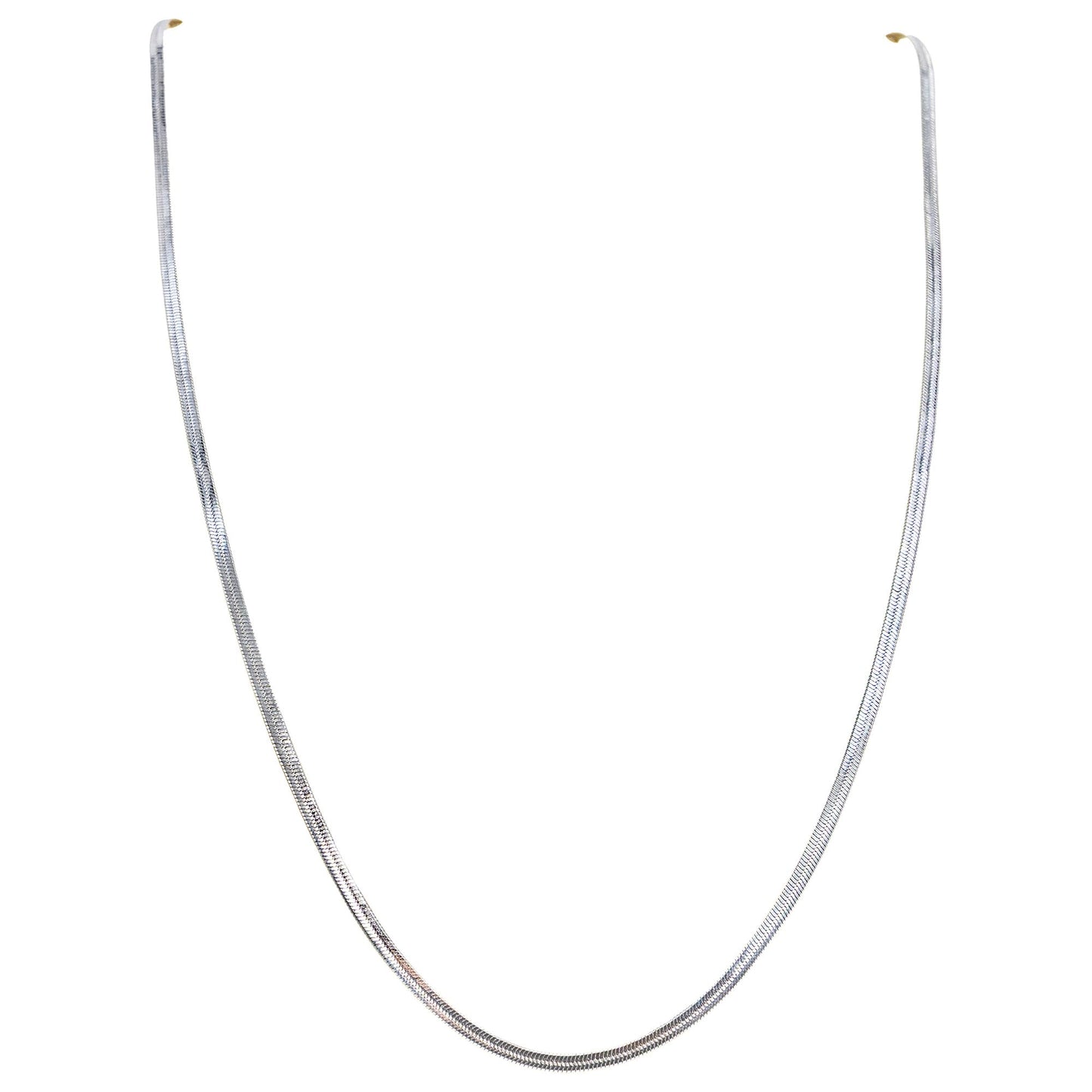 Valorance Flat Snake Silver Necklace