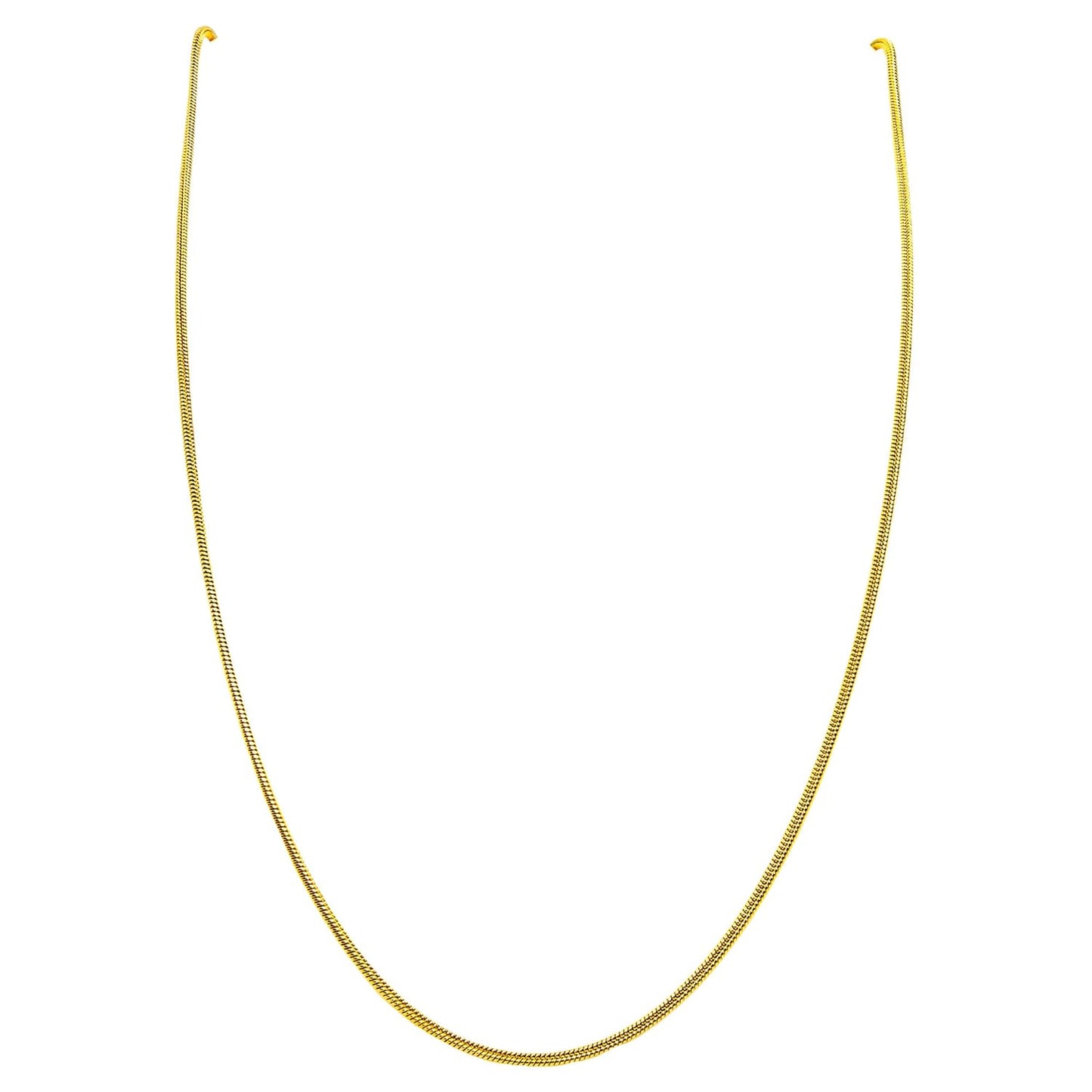 Titan Snake Round Golden Necklace