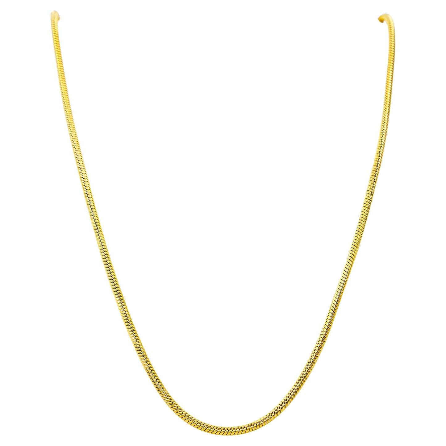 Titan Snake Round Golden Necklace