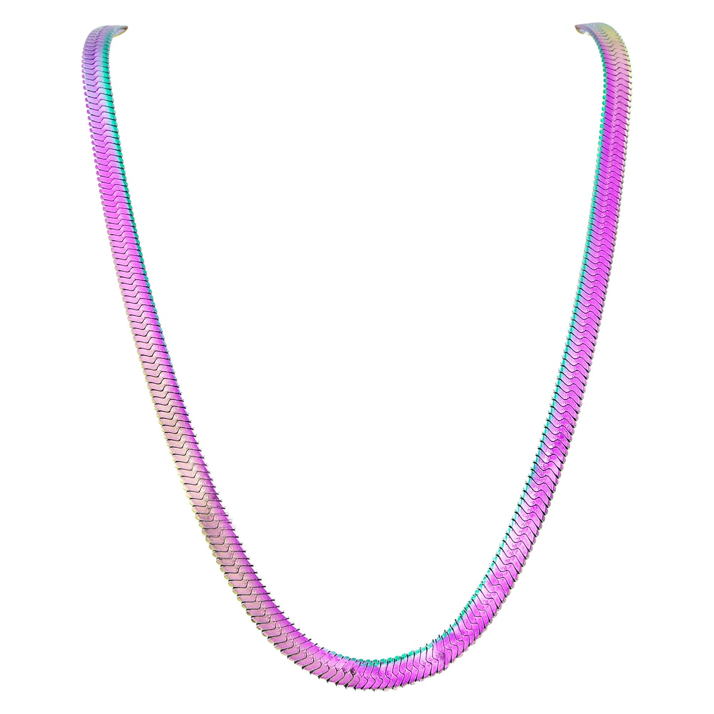 Valorance Flat Snake Multi-colour Necklace