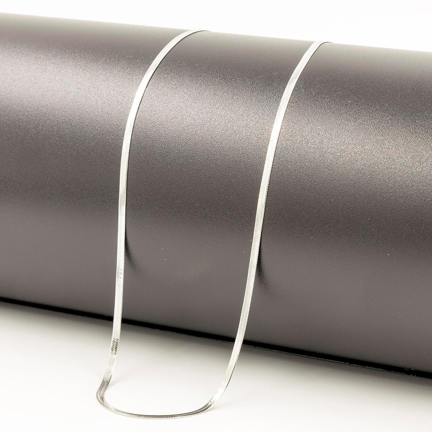Valorance Flat Snake Silver Necklace