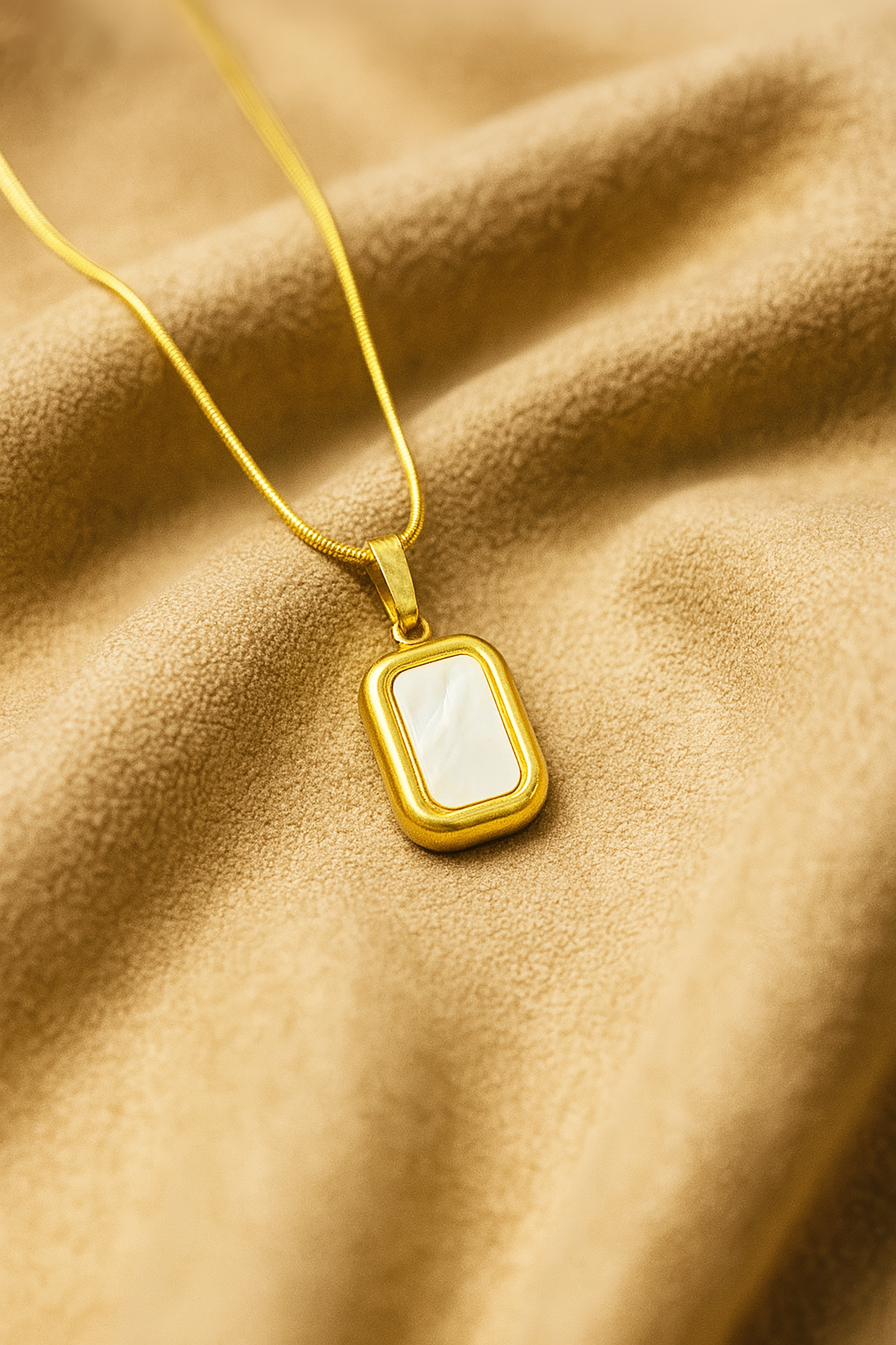 Caresse Ivory Marble Pendant