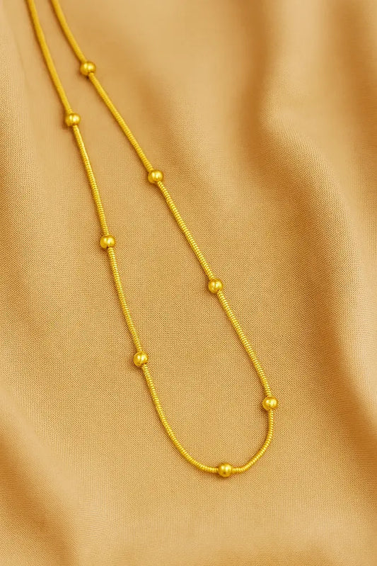 Eirla Golden Ball-Women's Necklace-Emberstone-Emberstone