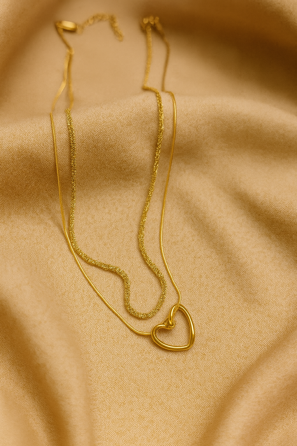 Mystelle Twin Chain Heart