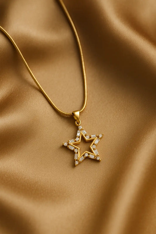 Thistle & Gold Necklace-Women's Necklace-Emberstone-Emberstone