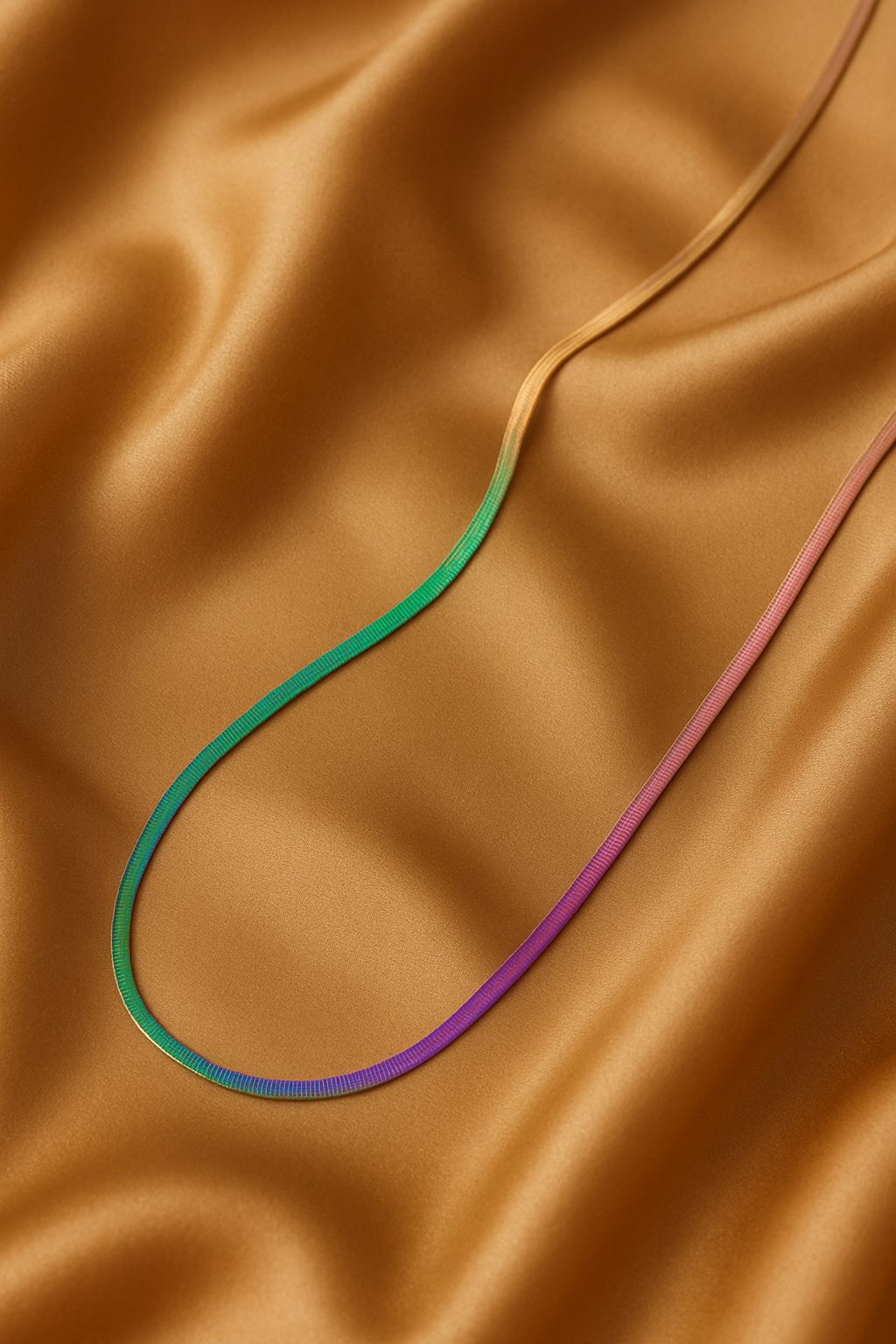 Valorance Flat Snake Multi-colour Necklace