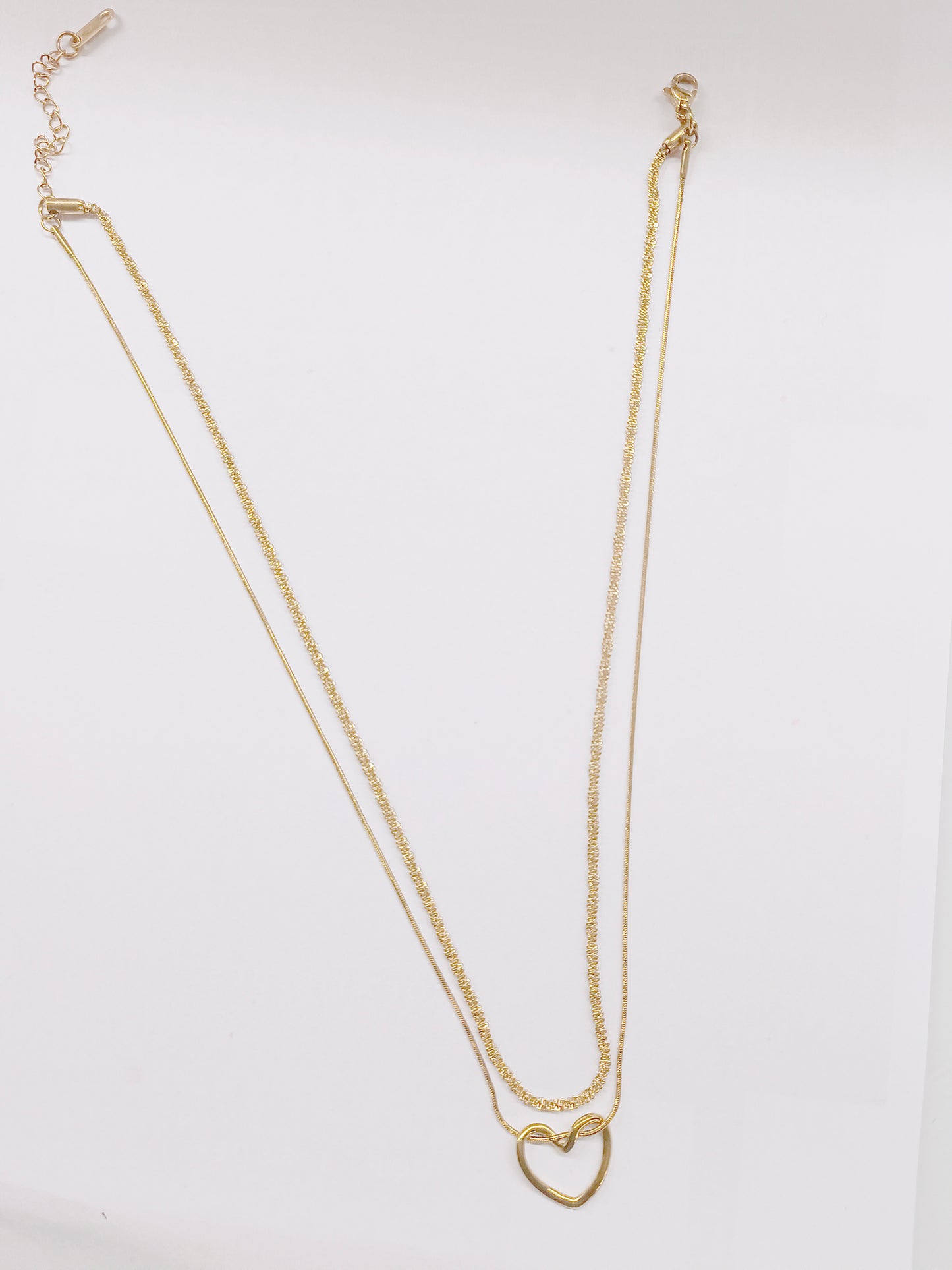Mystelle Twin Chain Heart