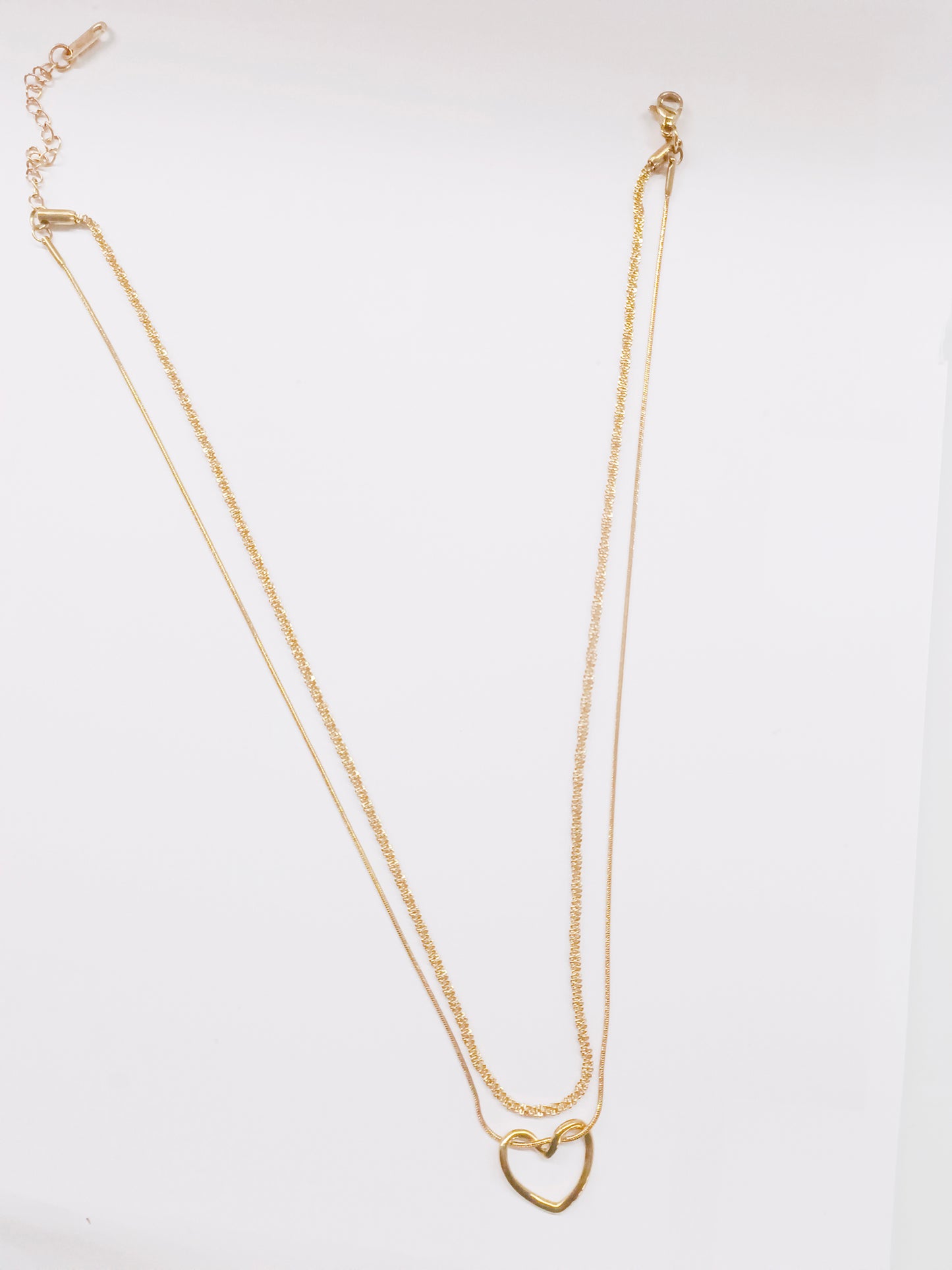 Mystelle Twin Chain Heart