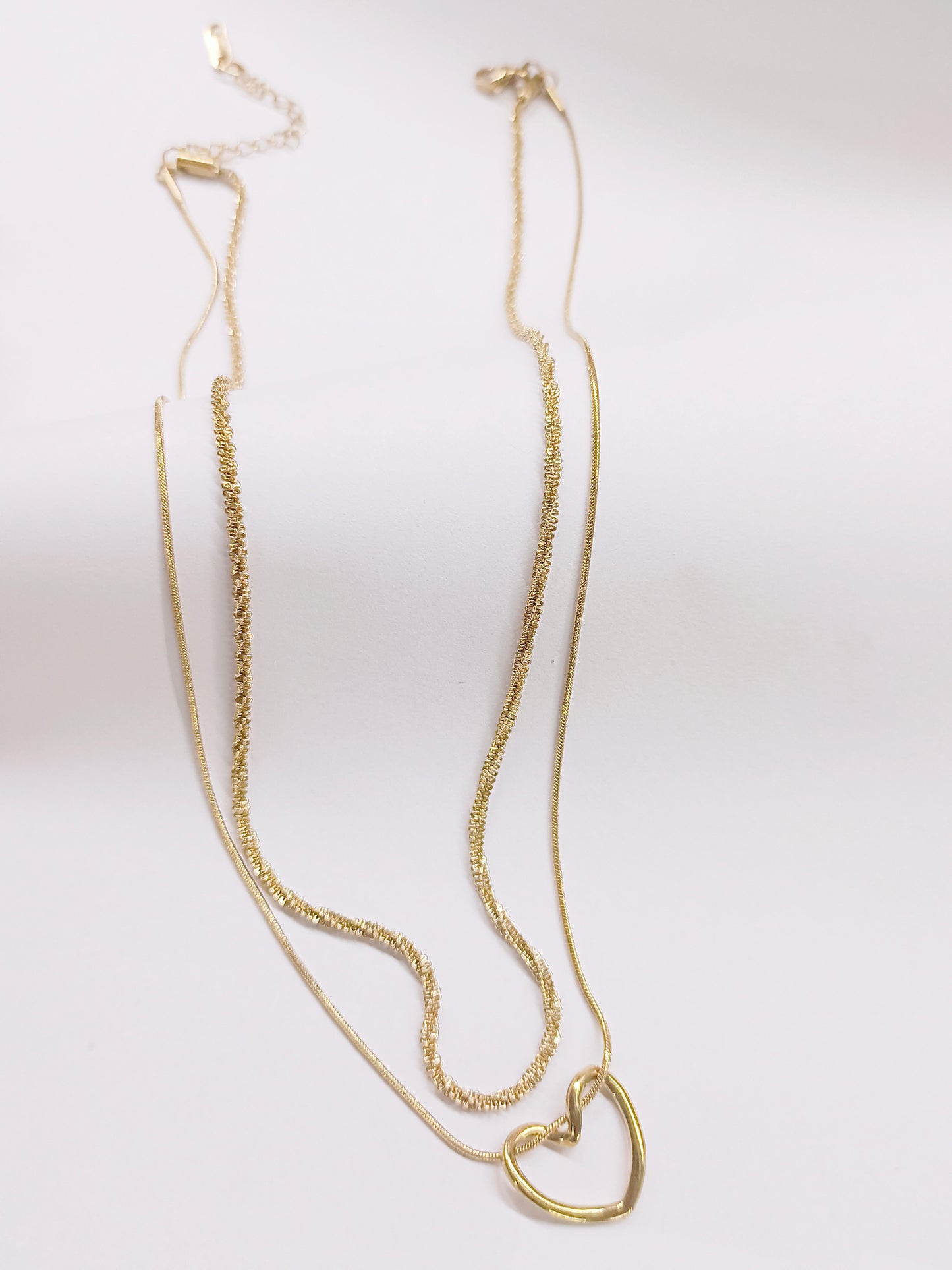 Mystelle Twin Chain Heart