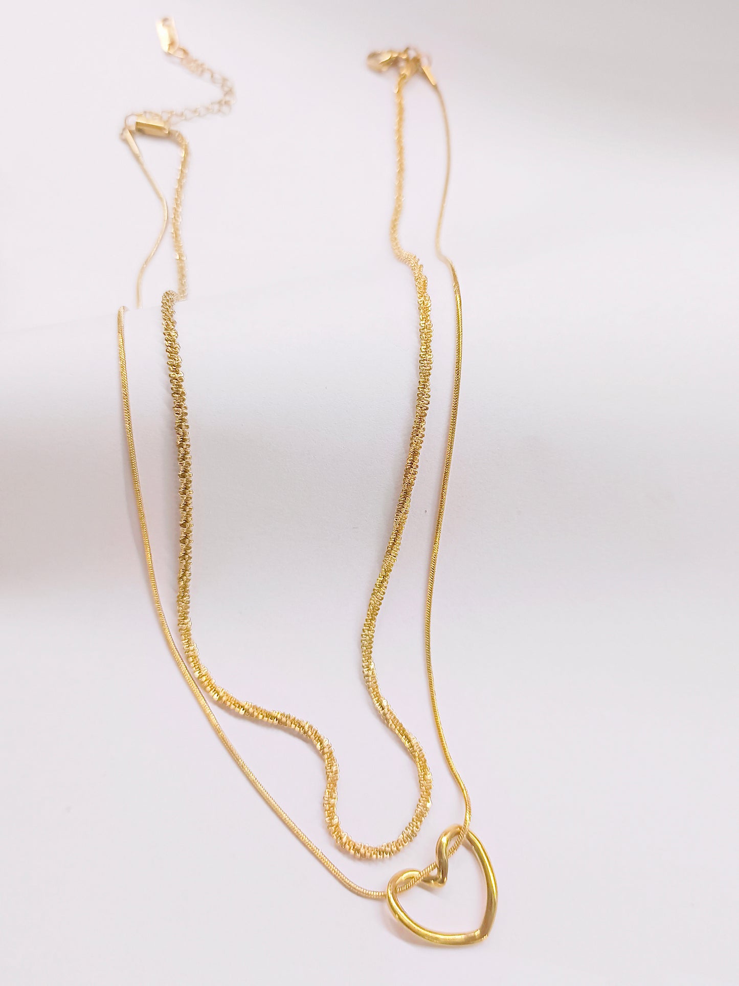 Mystelle Twin Chain Heart