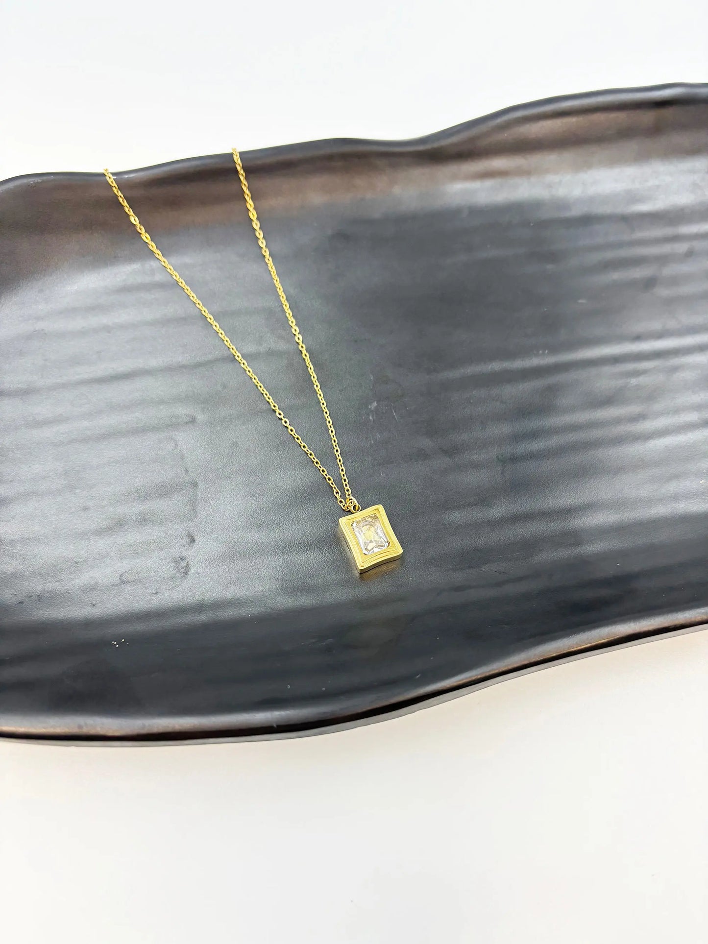 Linora White Emerald Layered-Women's Necklace-Emberstone-Emberstone