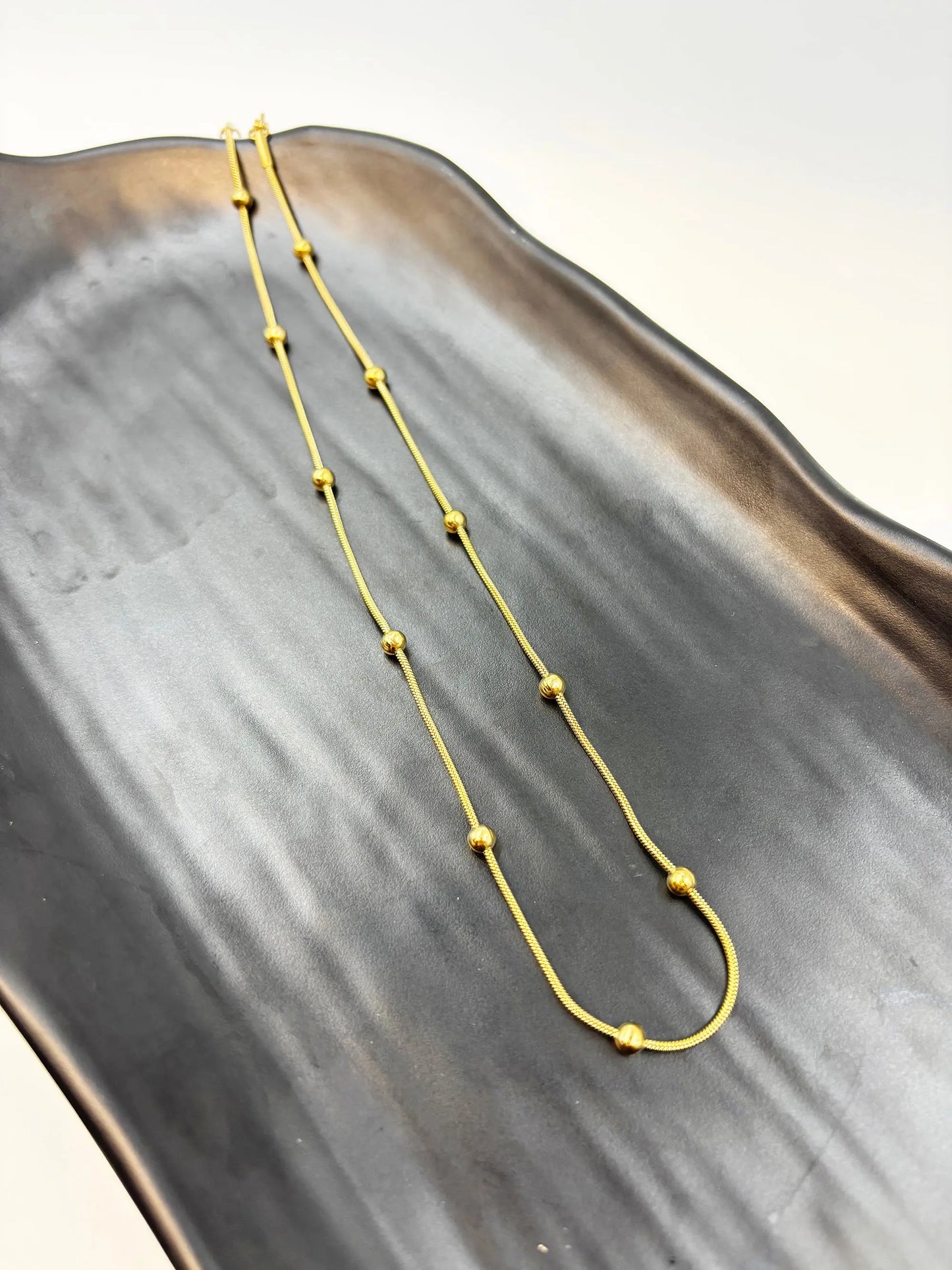 Eirla Golden Ball-Women's Necklace-Emberstone-Emberstone