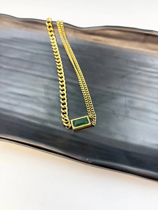 Vinelle Emarald-Women's Necklace-Emberstone-Emberstone