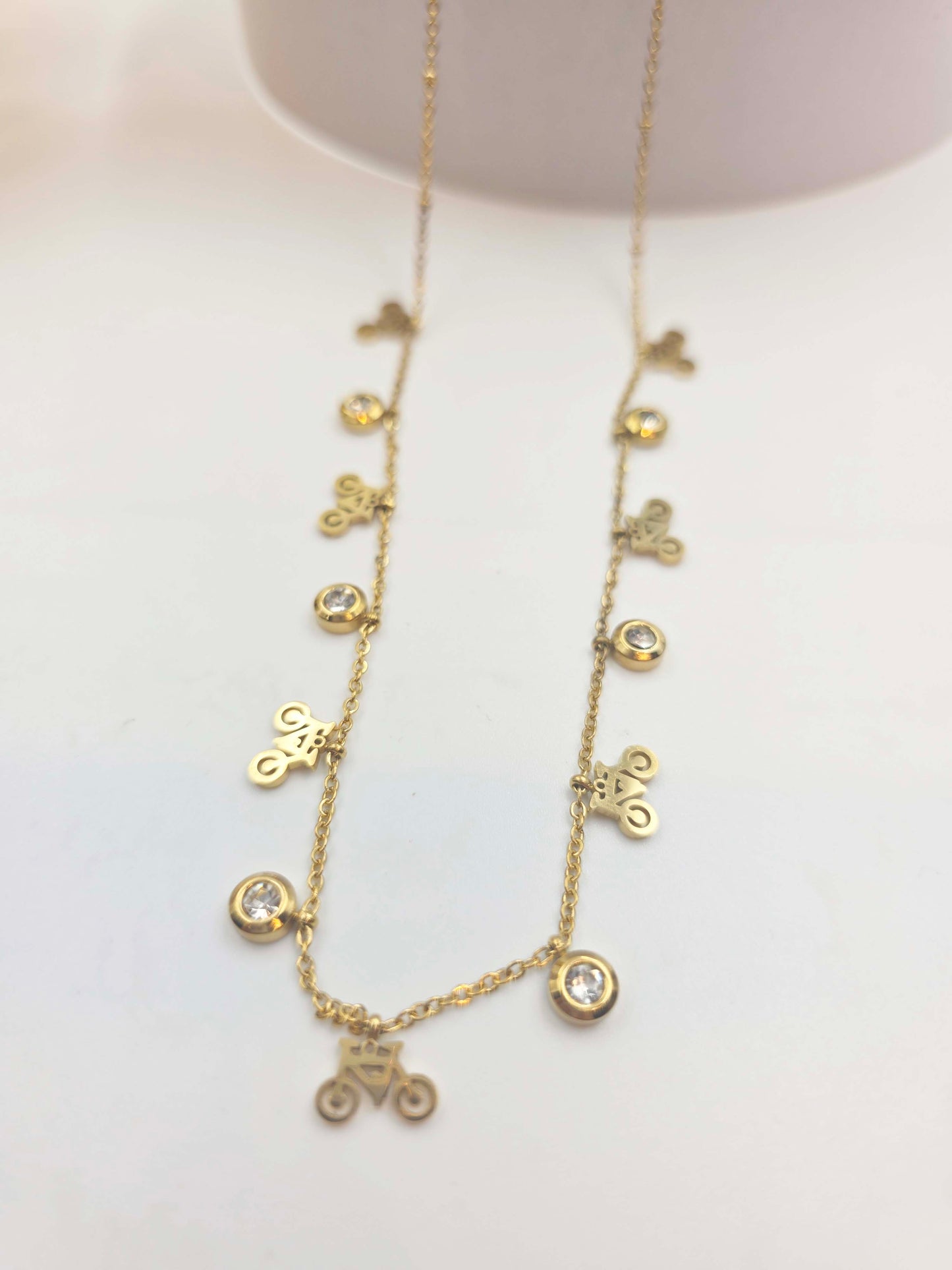 Glema Bicycle and Solitaire Charms