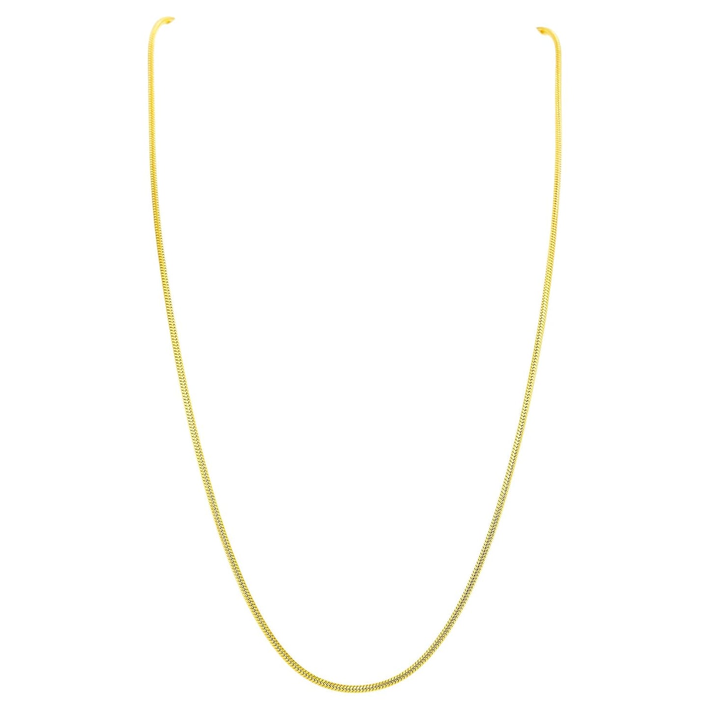 Titan Snake Round Golden Necklace