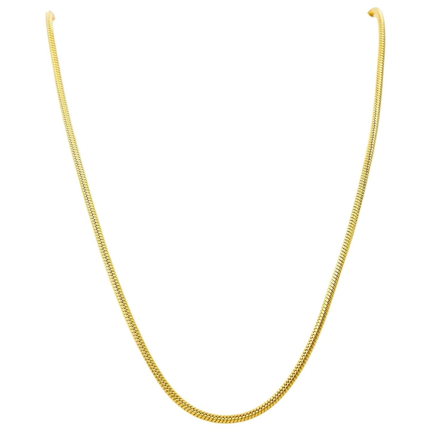Titan Snake Round Golden Necklace