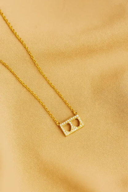 Delyra Twin Heart Window-Women's Necklace-Emberstone-Emberstone