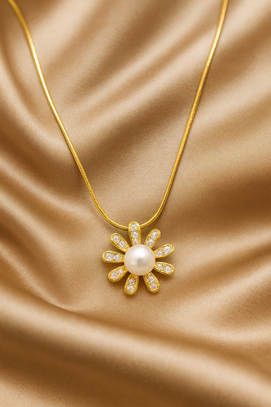 Fern & Pearl Necklace