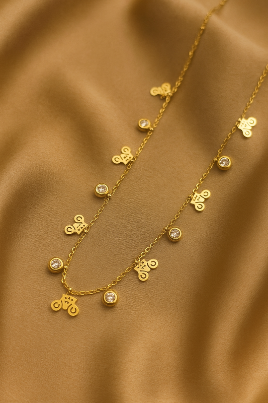 Glema Bicycle and Solitaire Charms