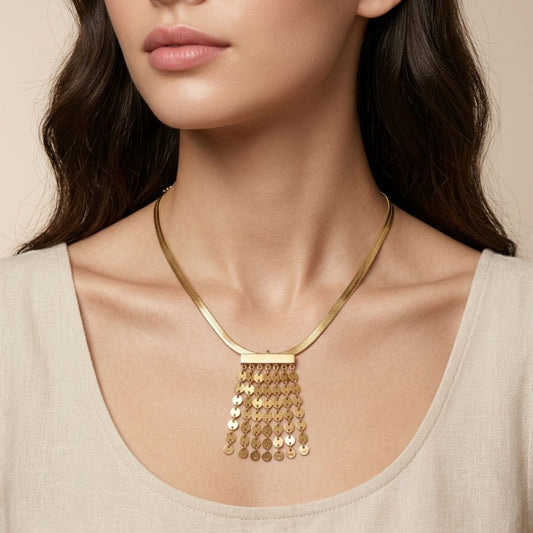 Golden Pulse Necklace