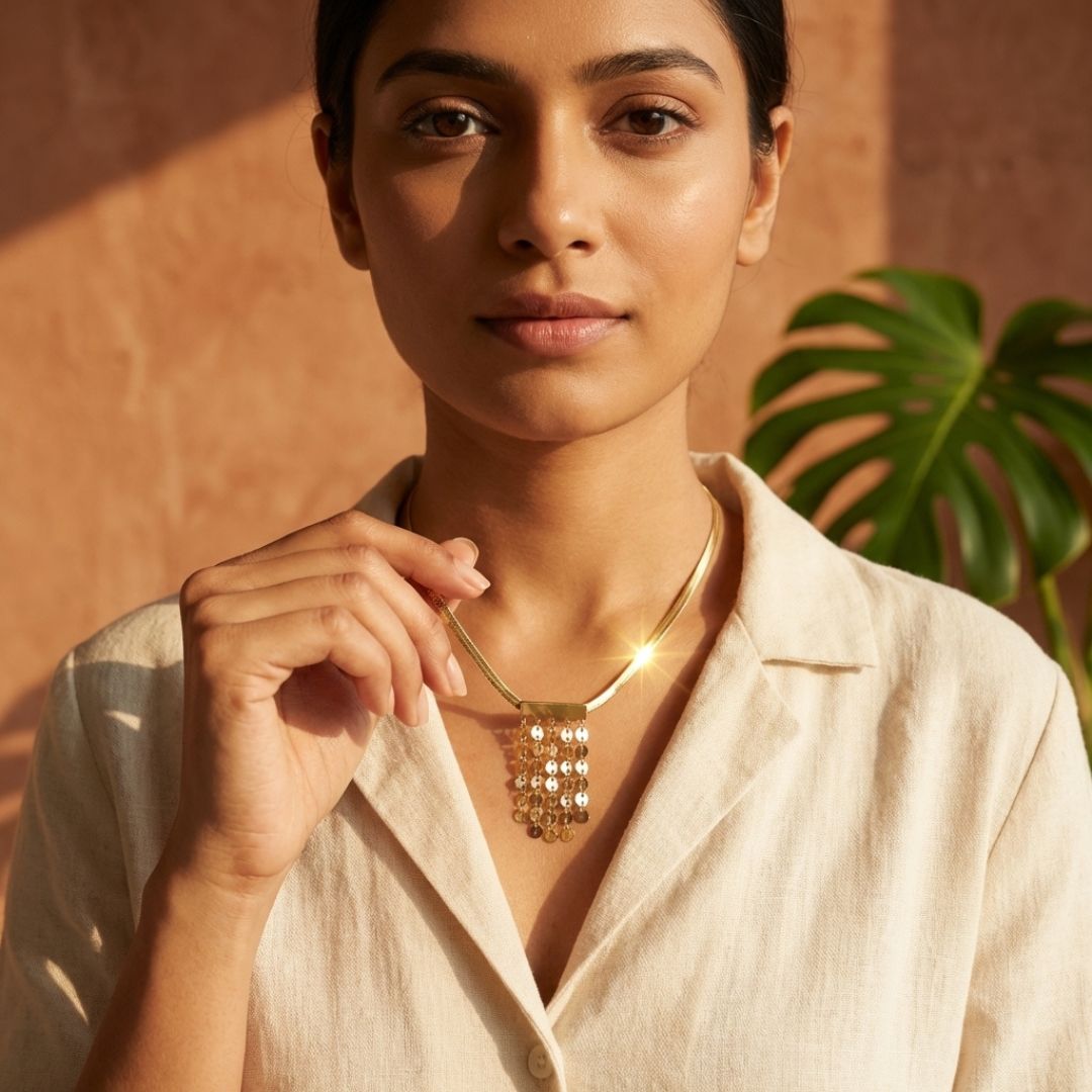 Golden Pulse Necklace