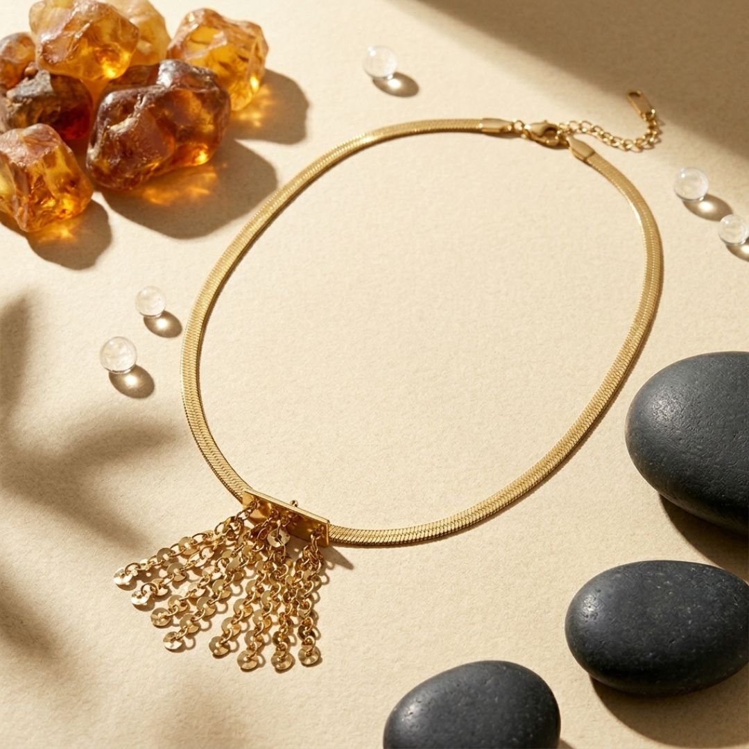 Golden Pulse Necklace
