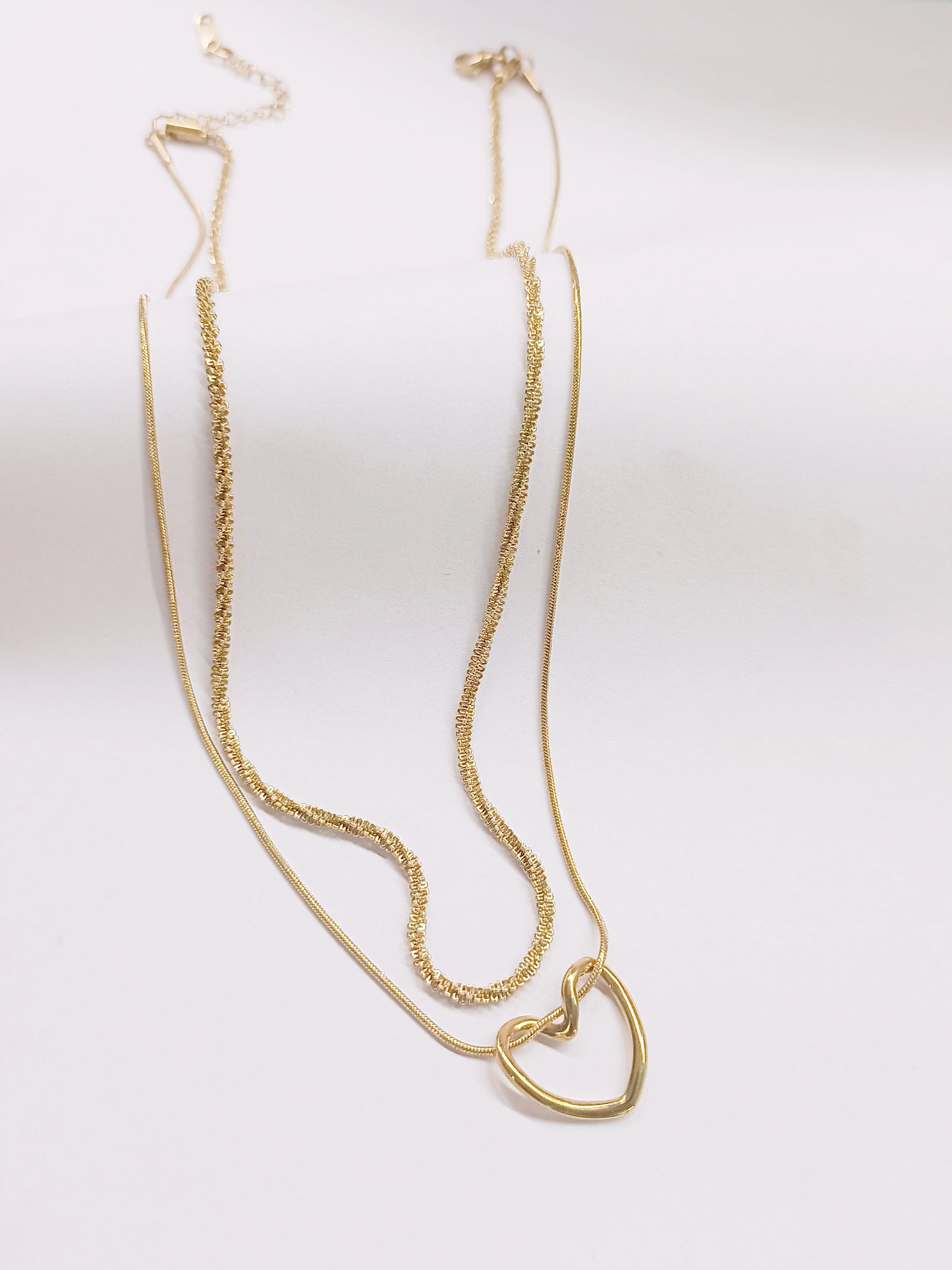 Mystelle Twin Chain Heart