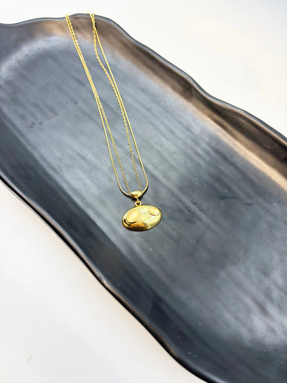 Nythera Twin Oval-Women's Necklace-Emberstone-Emberstone