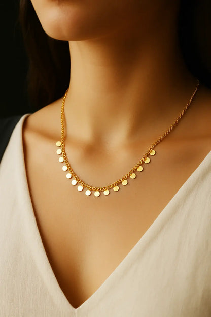 Lustria Disk-Women's Necklace-Emberstone-Emberstone