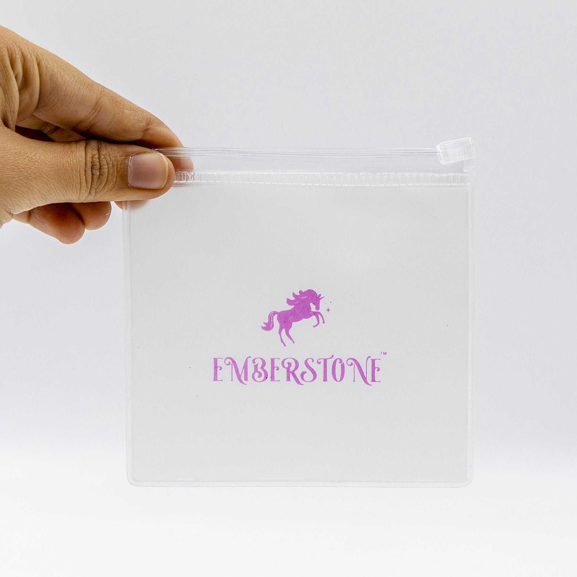 Emberstone Jewellery packaging for men's stainless steel necklace in a clear resealable bag